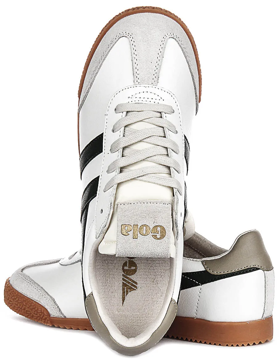 Gola Classics Elan Leather In White Green For Women Perfect Lock