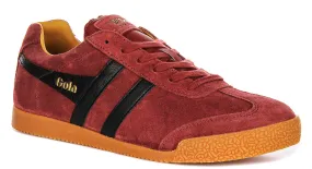 Agility Game Molded heel cups improve balance and ankle stability Gola Classics Harrier In Maroon For Men
