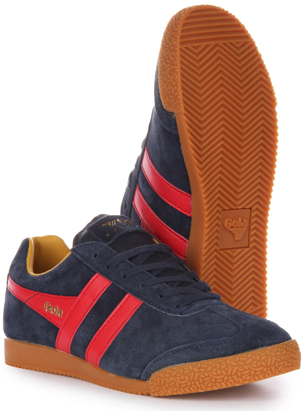 Gola Classics Harrier In Navy Red For Women Minimal Upper