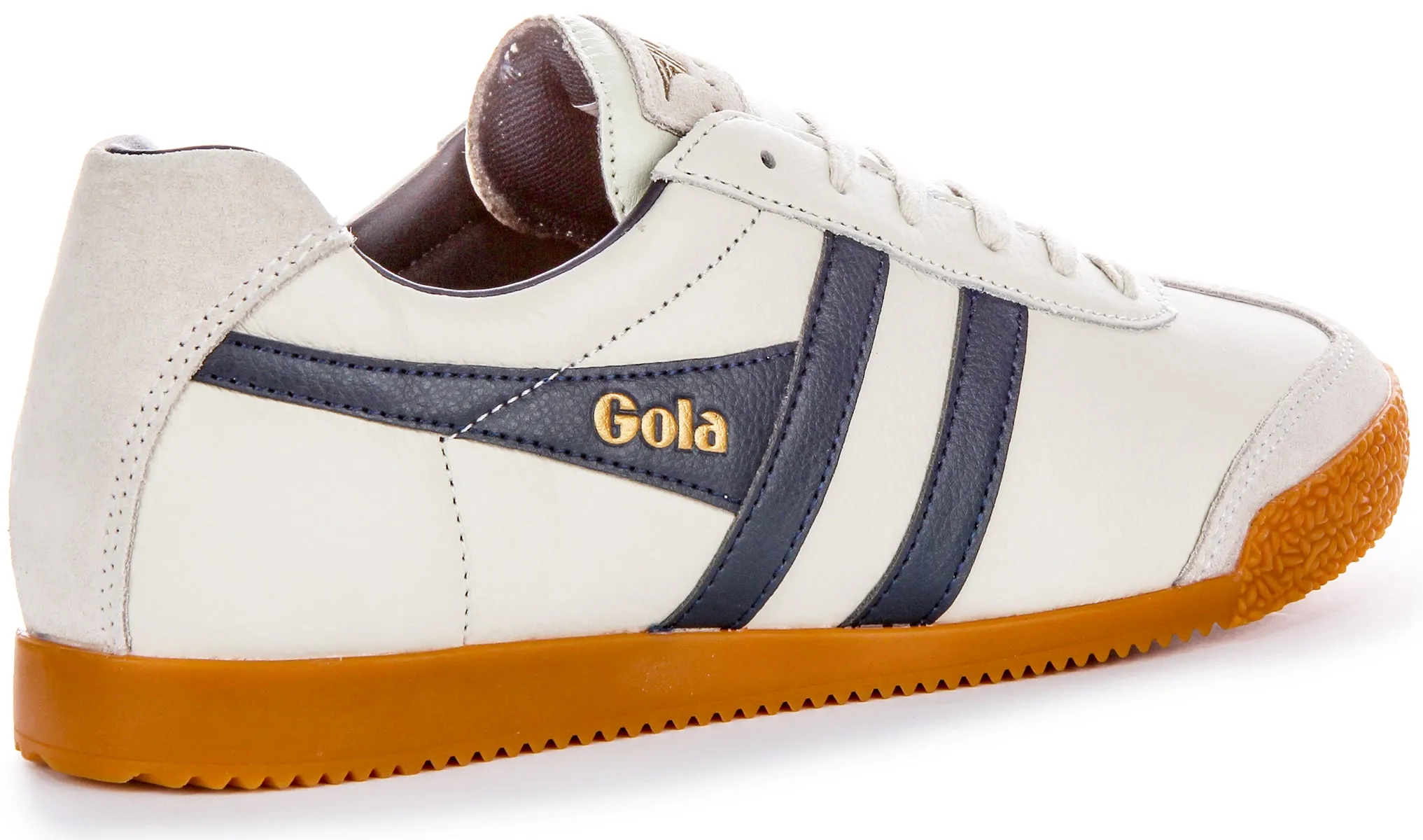 Gola Classics Harrier Leather In Offwhite Blu For Men Lateral Stability