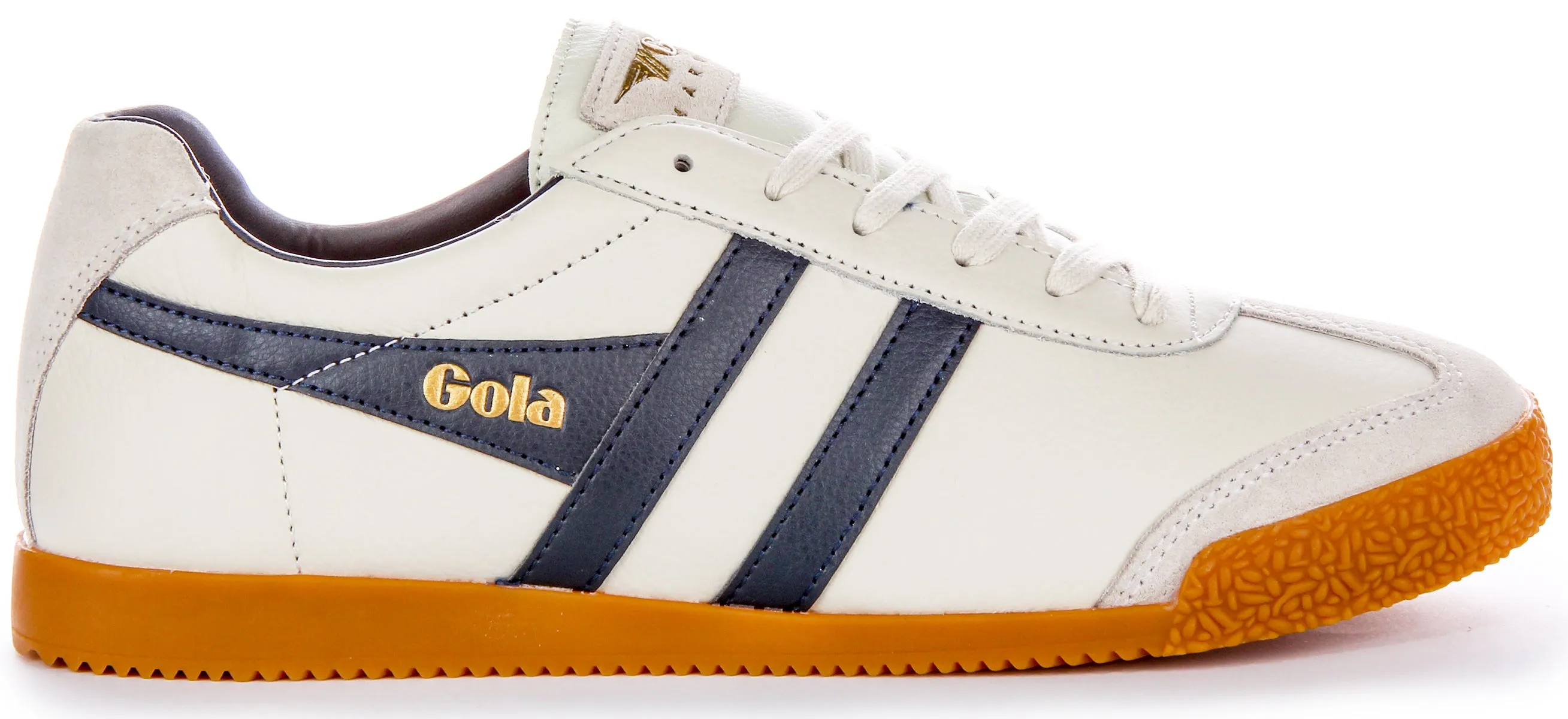 Gola Classics Harrier Leather In Offwhite Blu For Men Lateral Stability