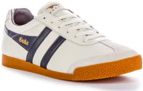 Condition Training Indoor Workout Gola Classics Harrier Leather In Offwhite Blu For Men