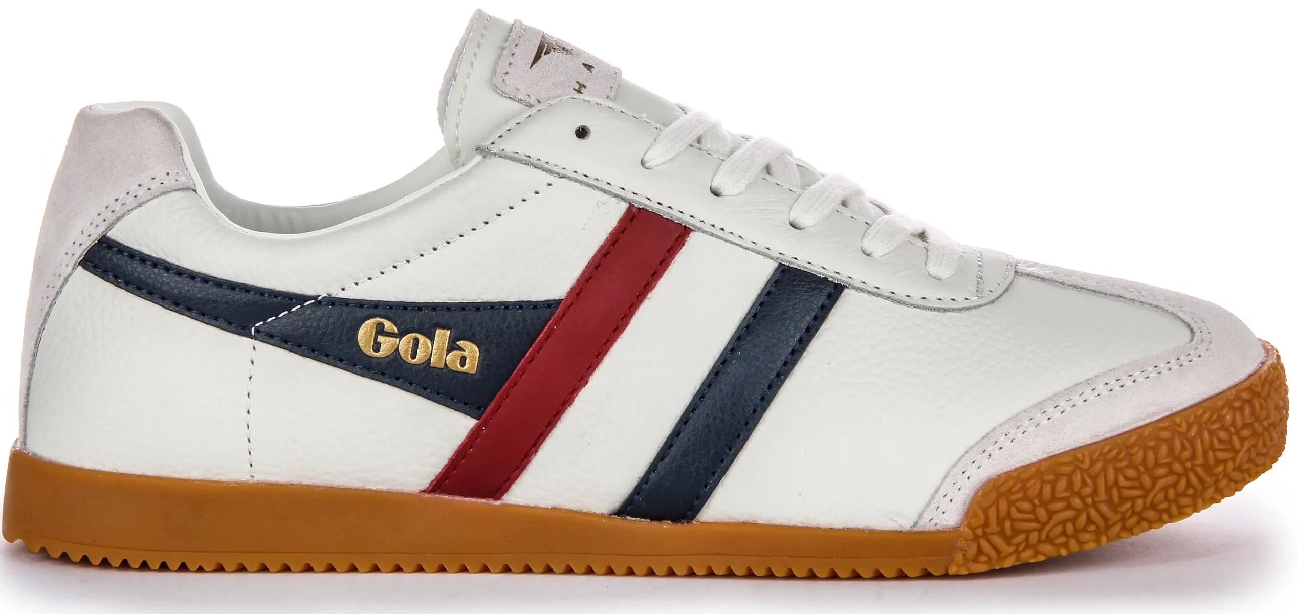 Gola Classics Harrier Leather In White Blu Red For Men Training Ease