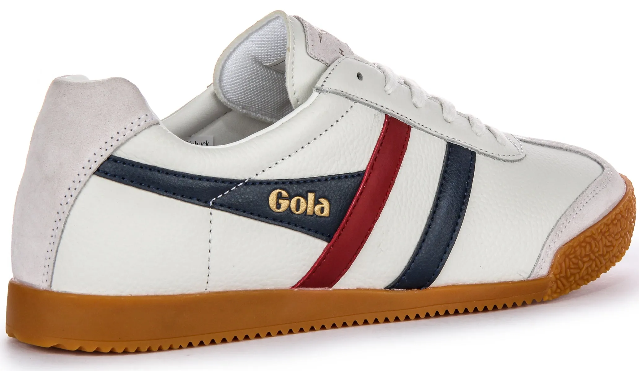 Gola Classics Harrier Leather In White Blu Red For Men Training Ease