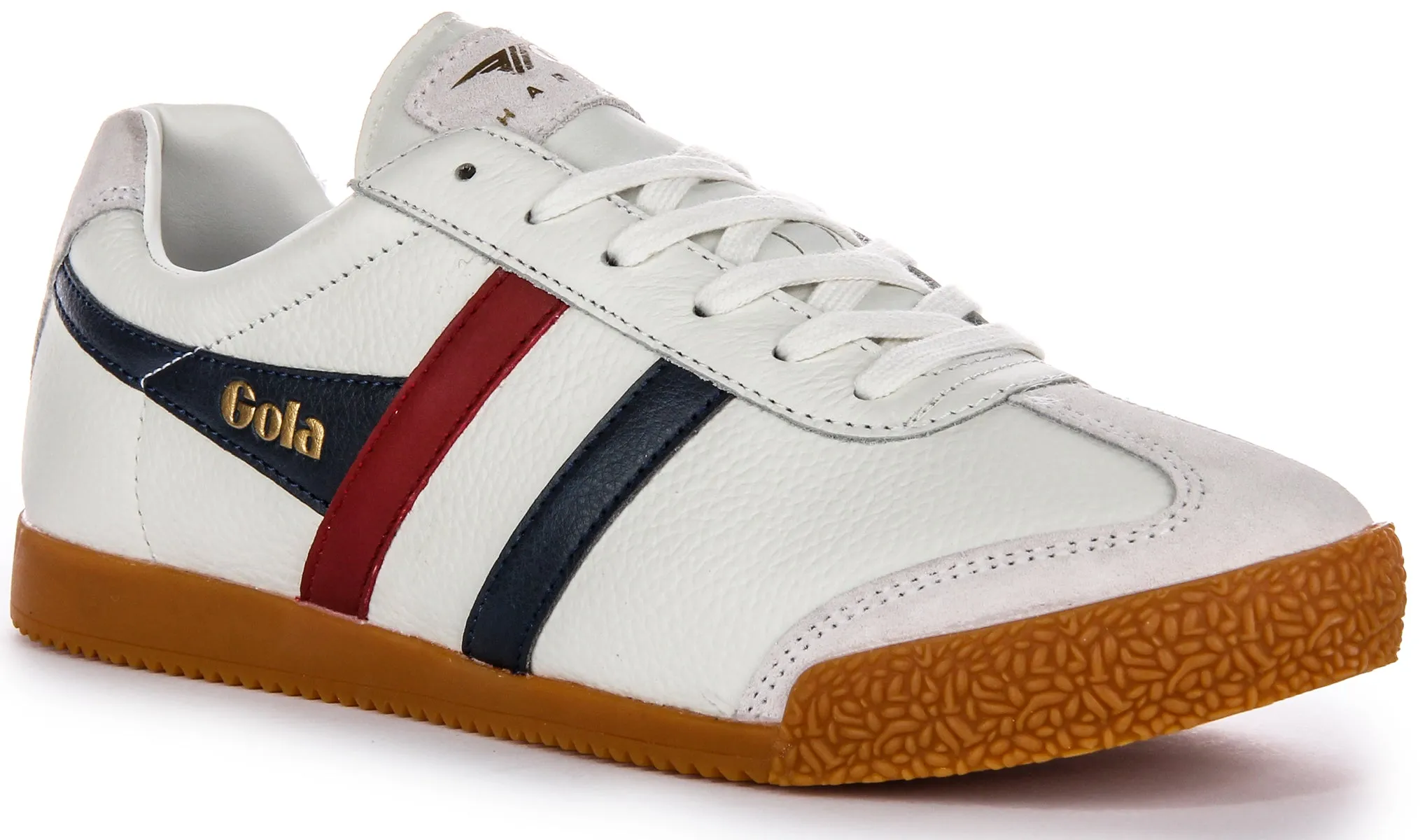 Responsive ride Gola Classics Harrier Leather In White Blu Red For Men