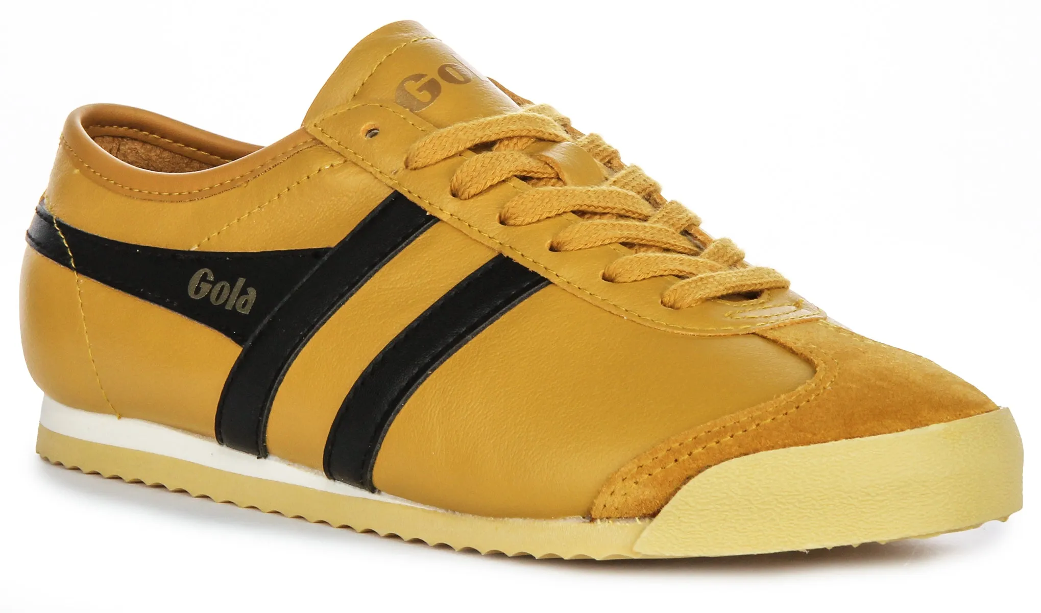 Performance Ease Gola Classics Race Leather In Yellow Black For Women