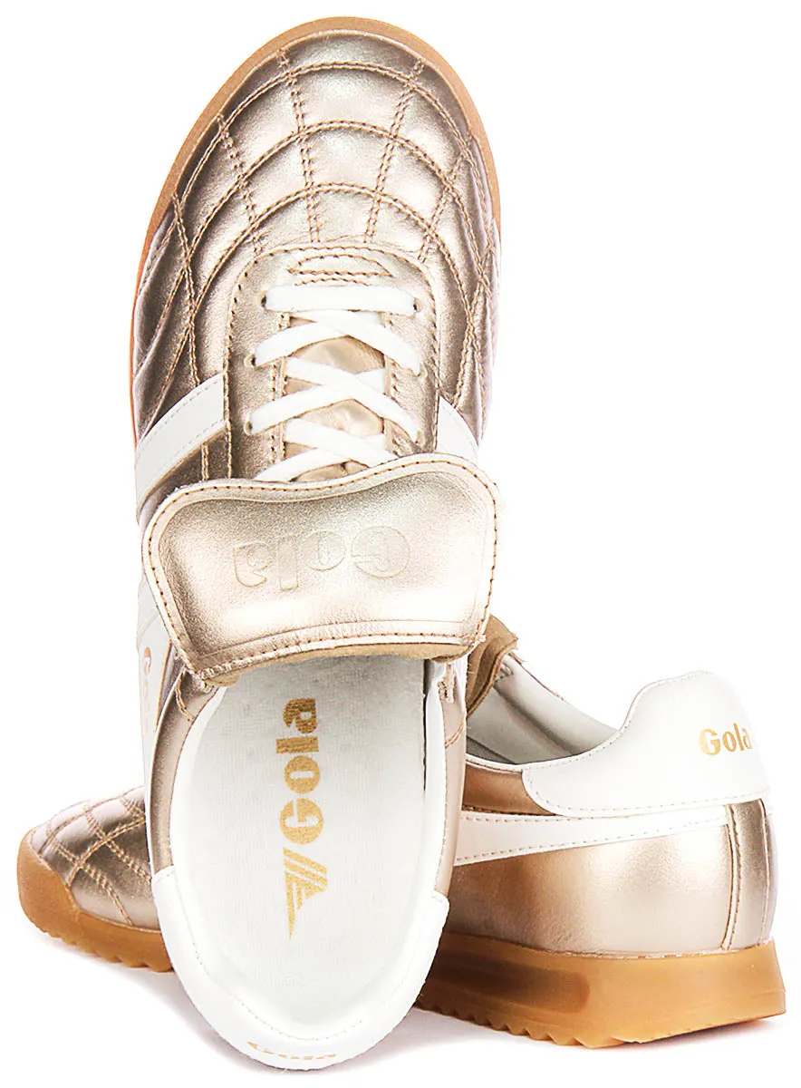 Gola Classics Stadium 86 In Gold White For Women Light Base