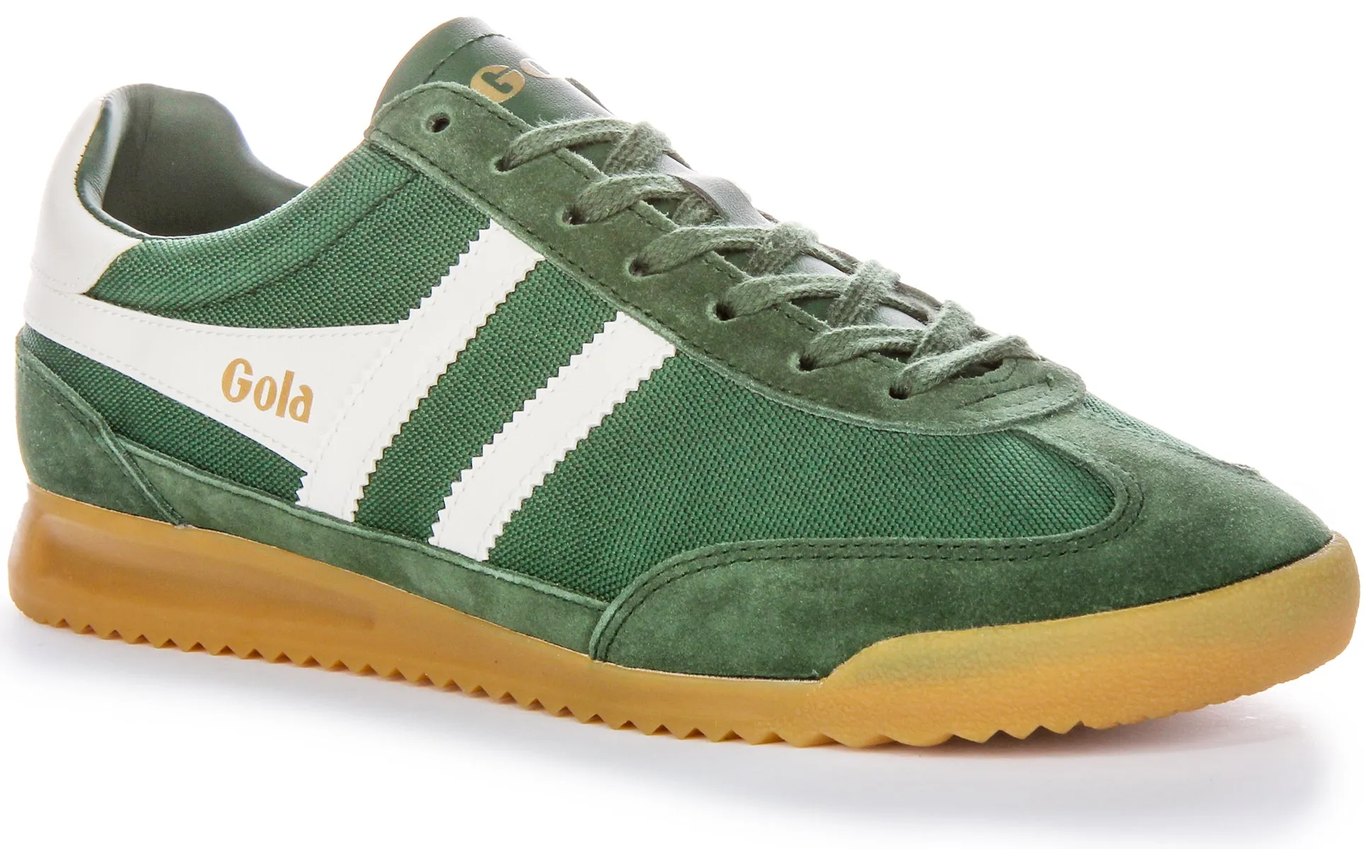 Gola Classics Tornado In Green For Men Stability Focus Uppers resist breakdown from frequent bending