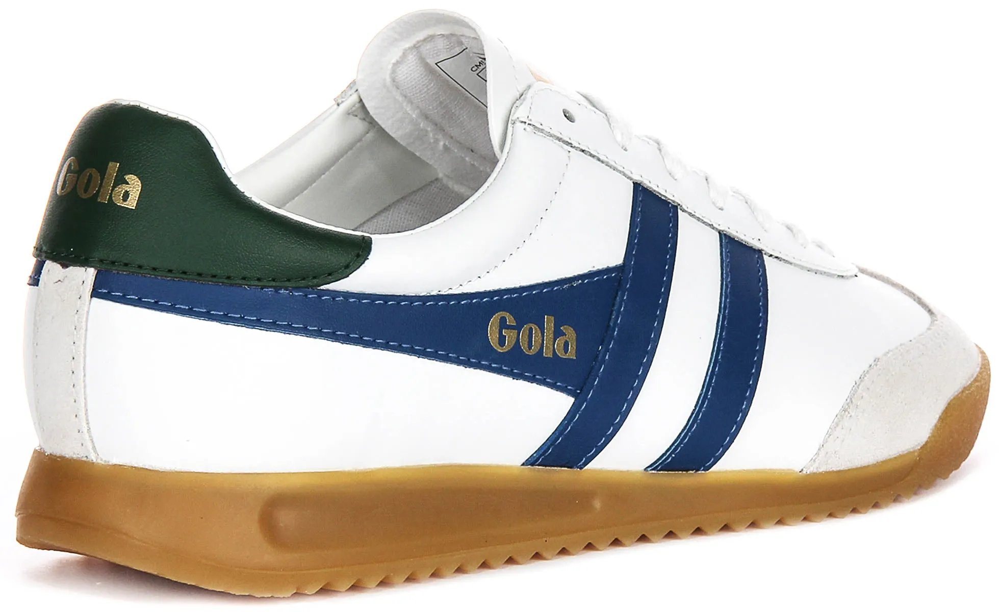 Gola Classics Torpedo Leather In White Navy For Men Seam Fit