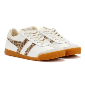 Drive Motion Gola Elan Leather Women's White/Leopard/Off White Trainers