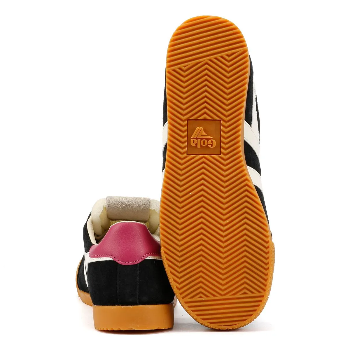 Gola Elan Suede Women's Black/White Trainers Motion shield