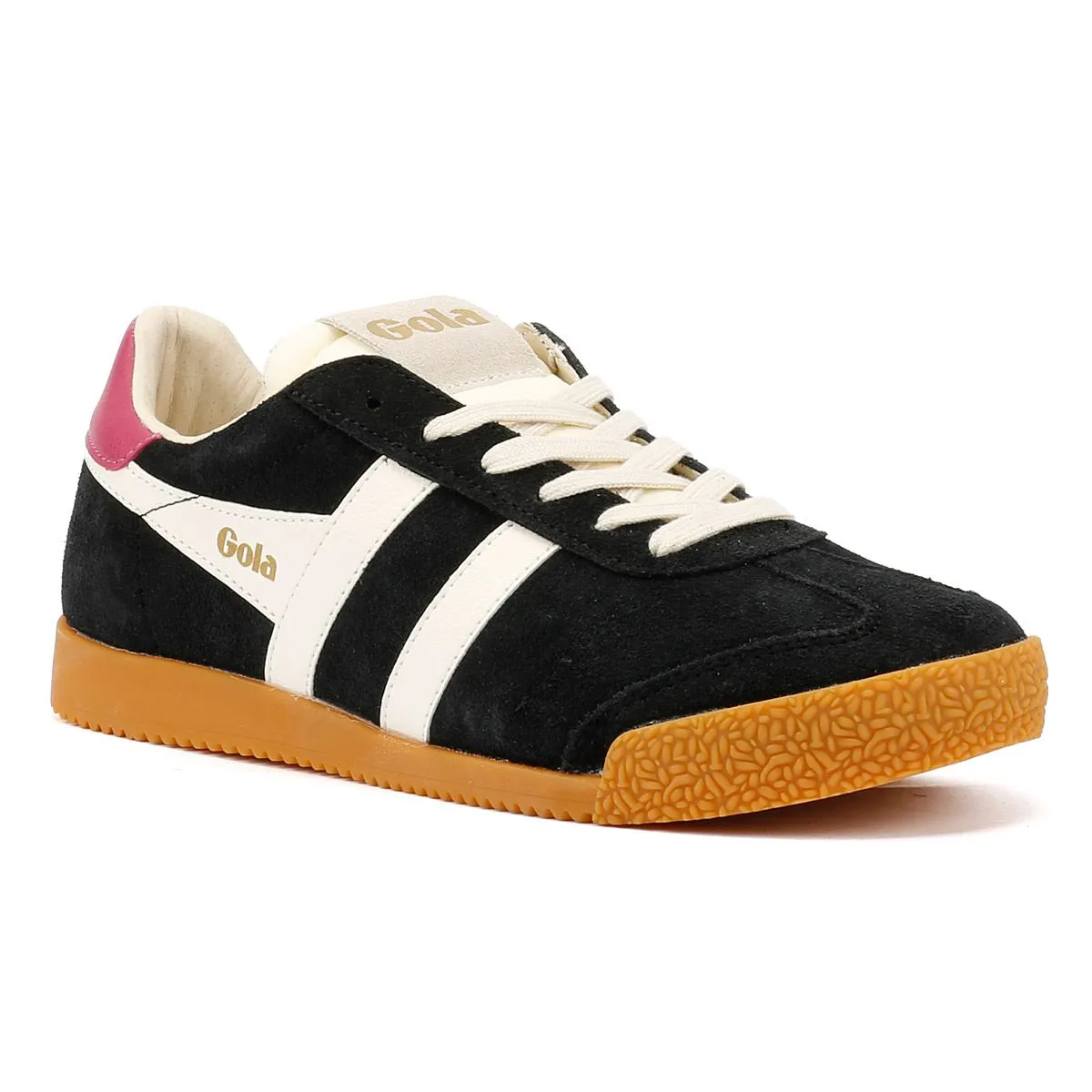 Gola Elan Suede Women's Black/White Trainers Motion shield