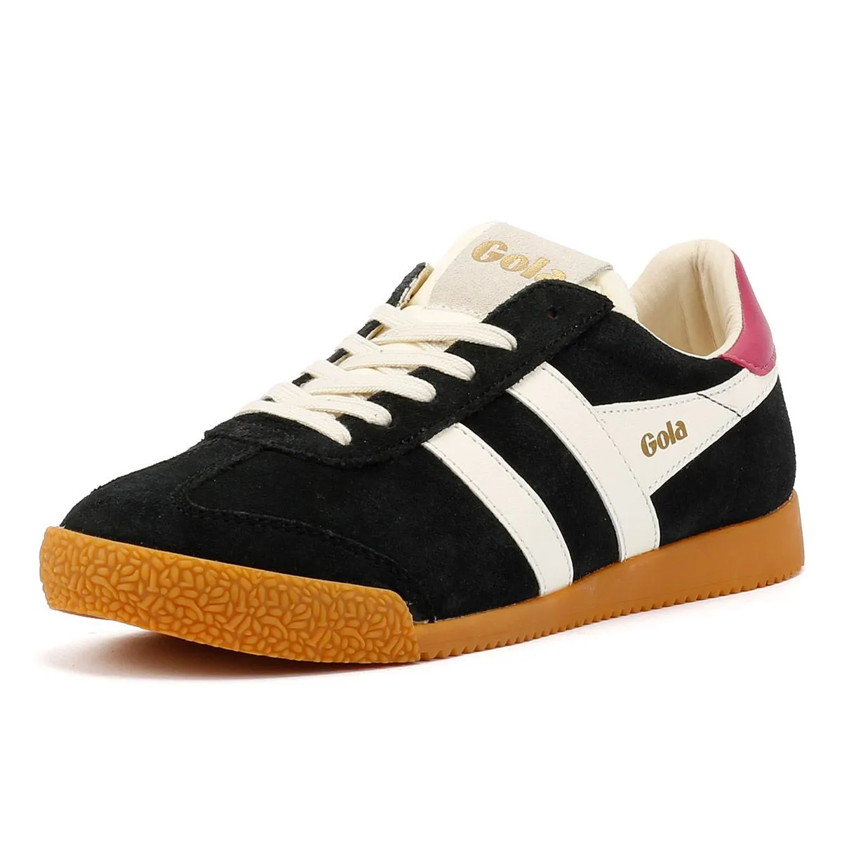 Gola Elan Suede Women's Black/White Trainers Motion shield