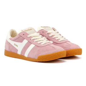 Recovery Session Daily Stretch Gola Elan Suede Women's Candy/White Trainers