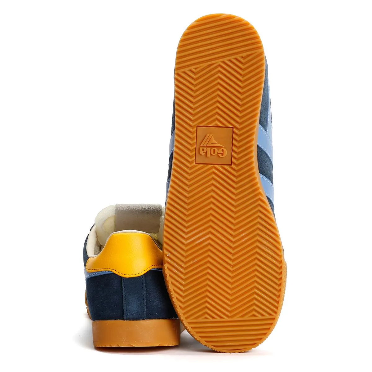 Gola Elan Suede Women's Navy/Vista Blue/Sun Trainers Quick Drying