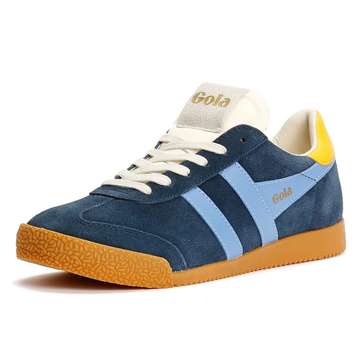 Gola Elan Suede Women's Navy/Vista Blue/Sun Trainers Quick Drying