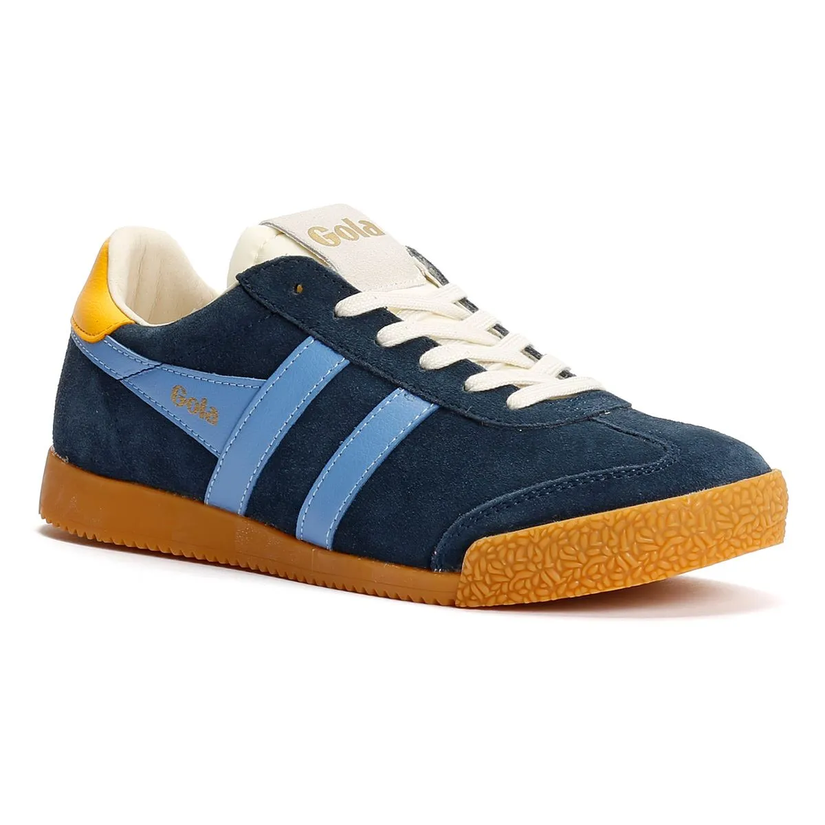 Gola Elan Suede Women's Navy/Vista Blue/Sun Trainers Quick Drying