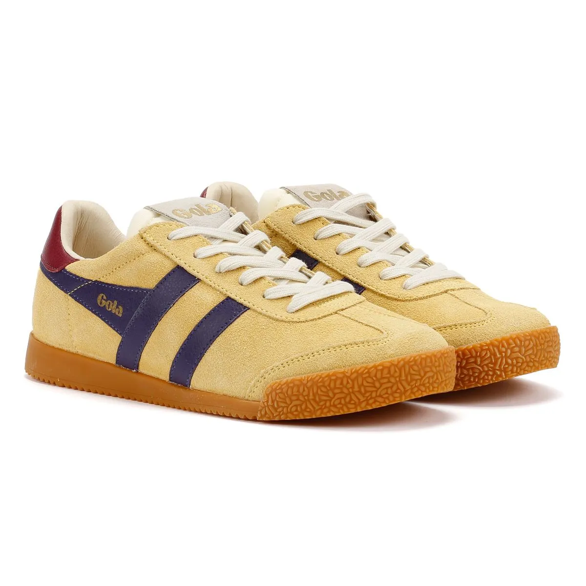 Gola Elan Suede Women's Pollen/Cerise Trainers Studio Wear