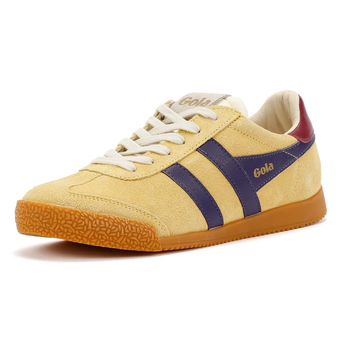 Gola Elan Suede Women's Pollen/Cerise Trainers Comfort Ride