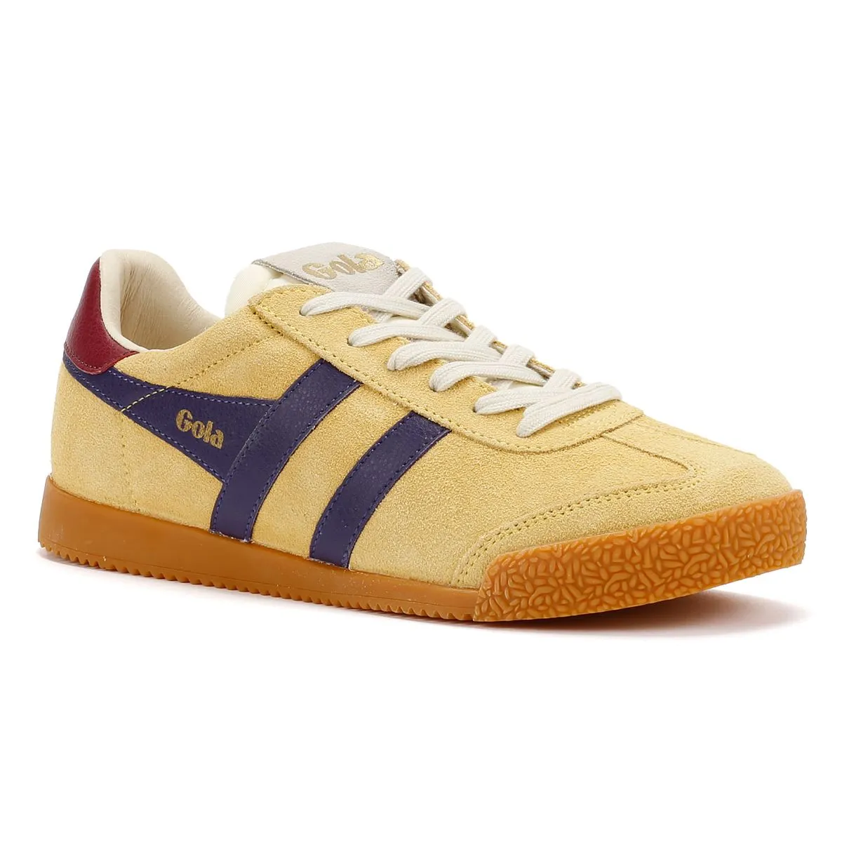 Gola Elan Suede Women's Pollen/Cerise Trainers Comfort Ride