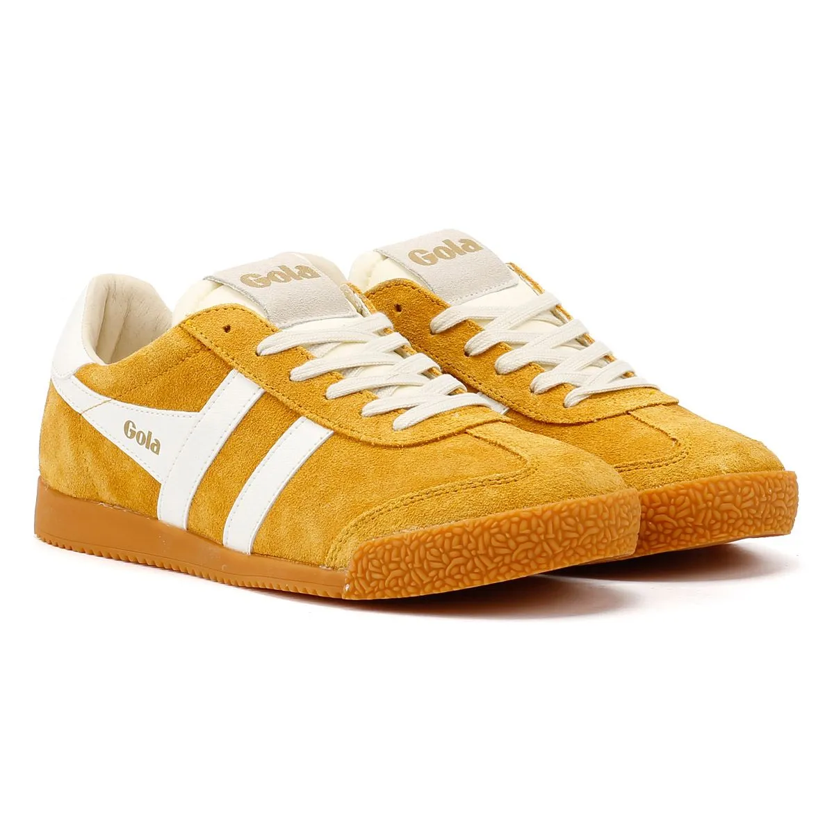 Gola Elan Suede Women's Sun/White Trainers Leg Day