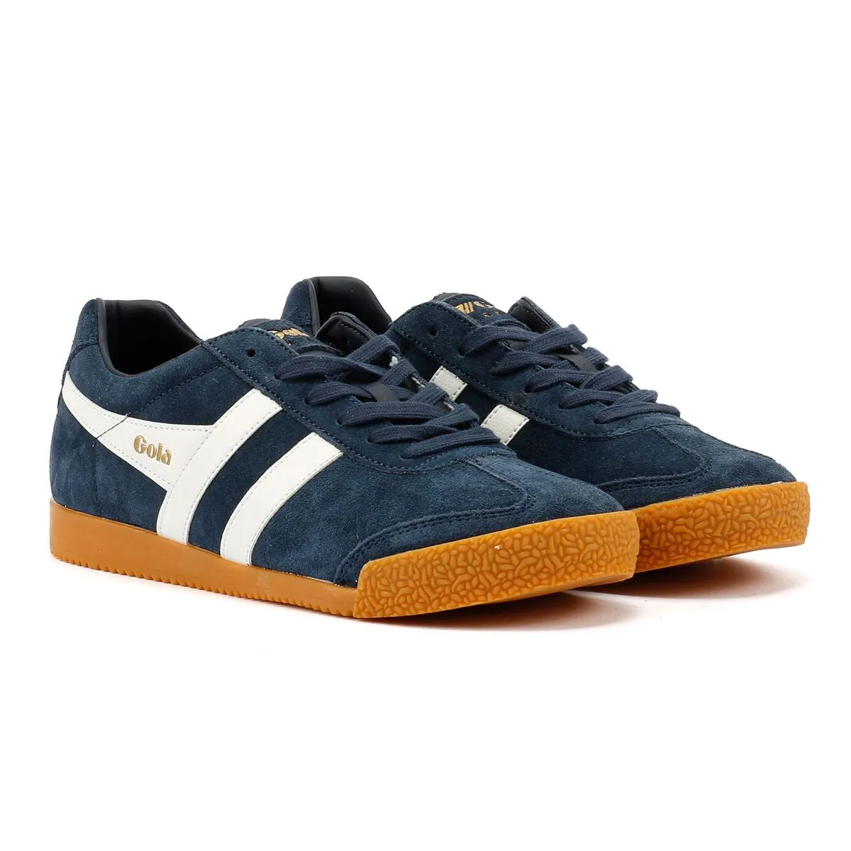 Cushion Technology Gola Harrier Suede Women's Navy/White Trainers