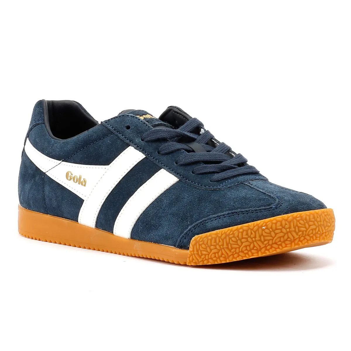 Gola Harrier Suede Women's Navy/White Trainers Power Transfer