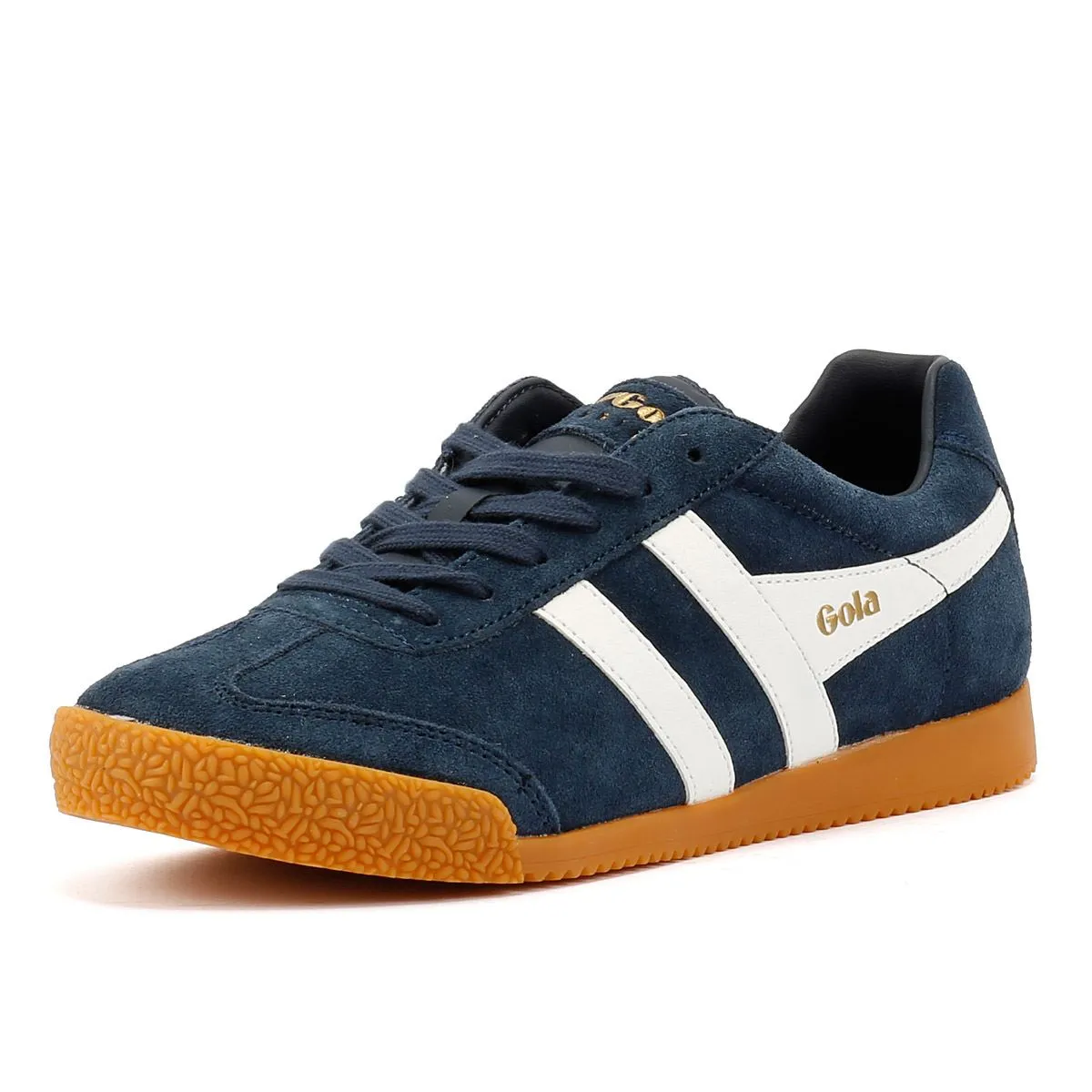Gola Harrier Suede Women's Navy/White Trainers Power Transfer