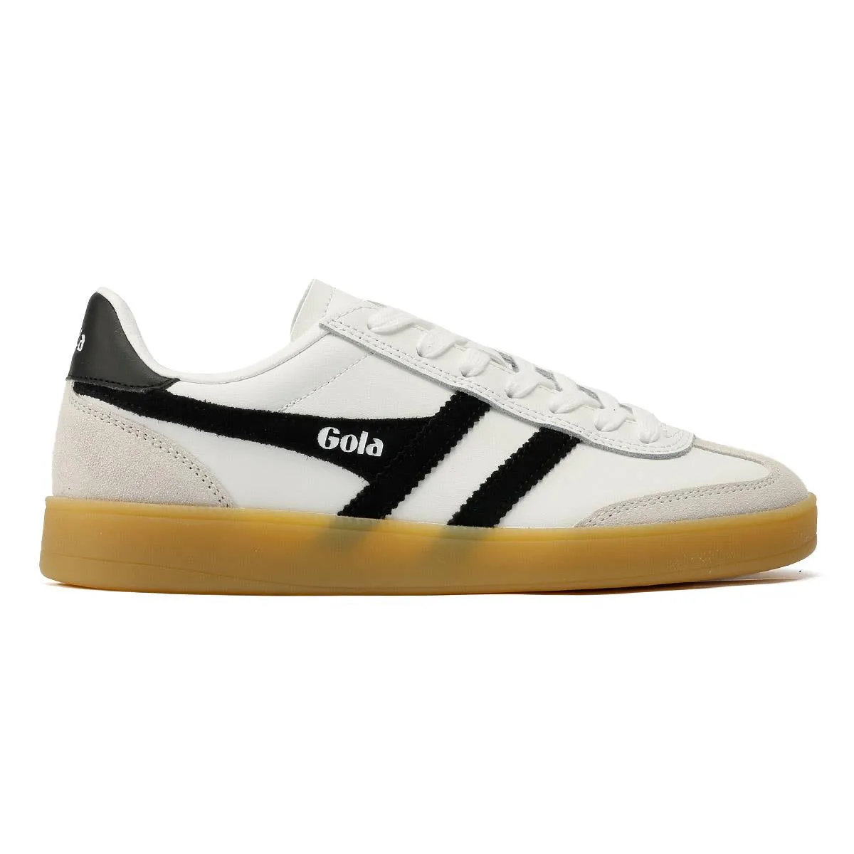 Gola Viper Leather Women's White/Black Trainers Smooth Surface