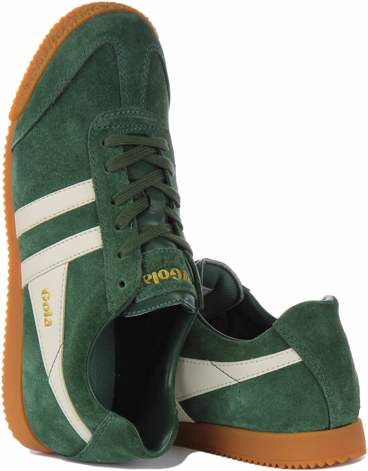 Gola Classics Harrier In Green Suede For Women Perfect Hold