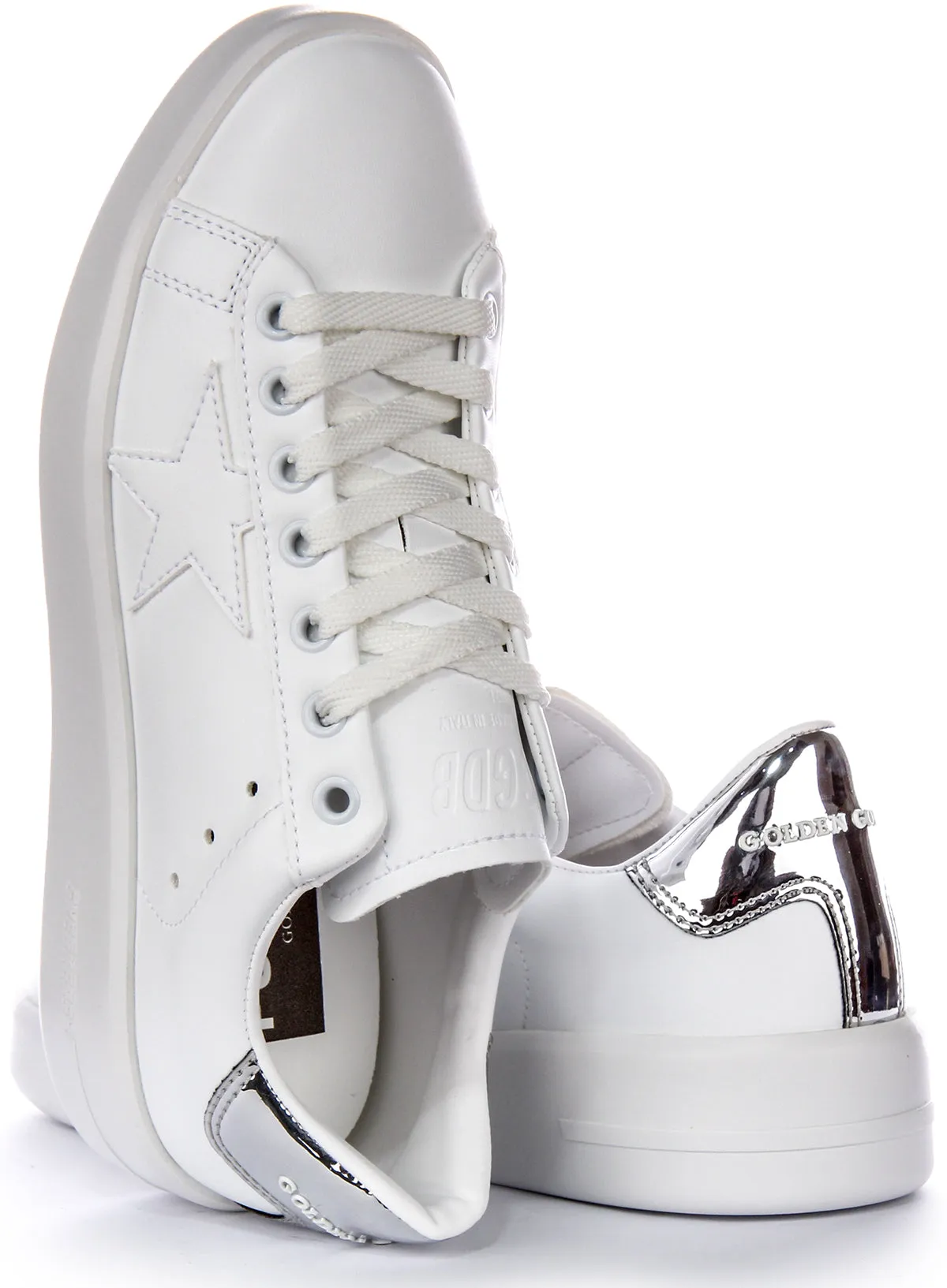 Golden Goose Pure Star New In White White For Women Air Bounce