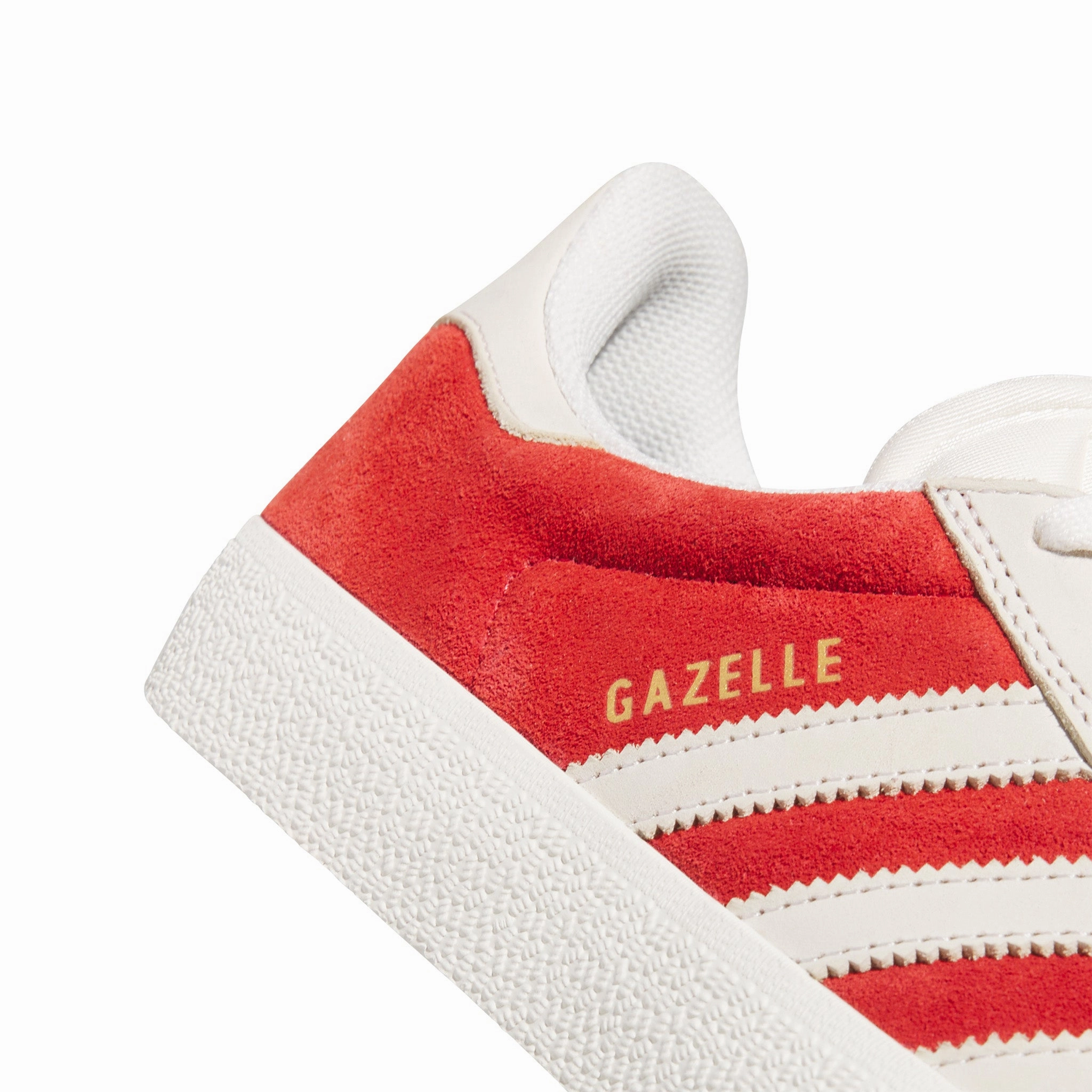 Good Arch Support Design Adidas Gazelle Better Scarlet / Chalk White / Gold Metallic