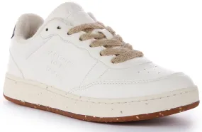 Secure fit helps reduce fatigue and enhance control Lean Moves ACBC Lace up Grape Trainers In White Navy