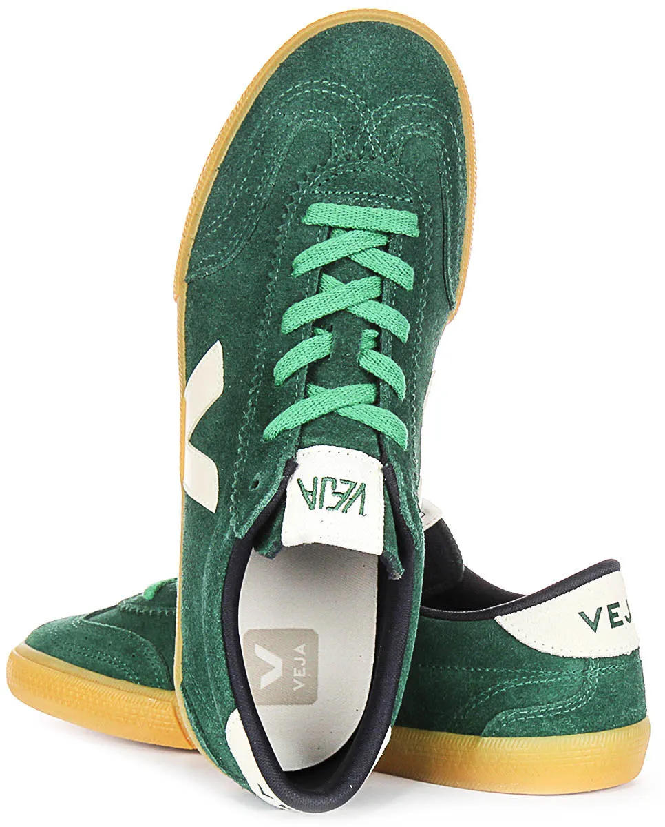 Grip Lines Veja Volley Suede In Green For Men