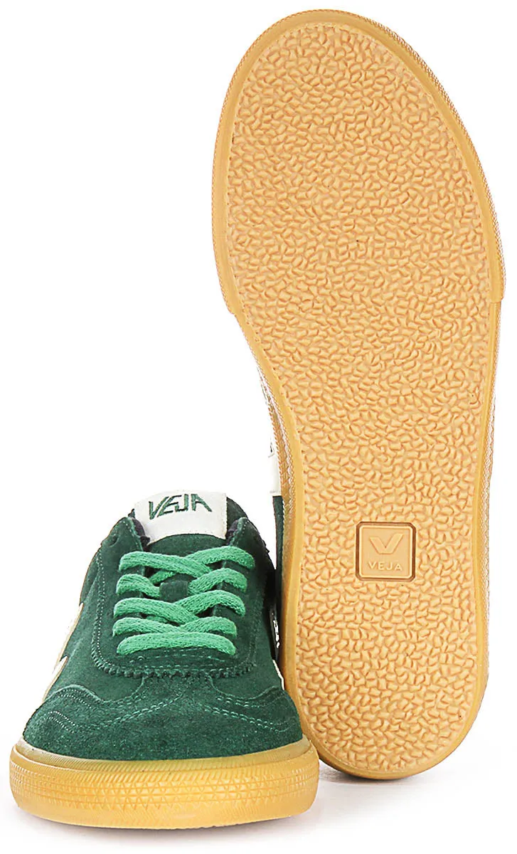 Grip Lines Veja Volley Suede In Green For Men