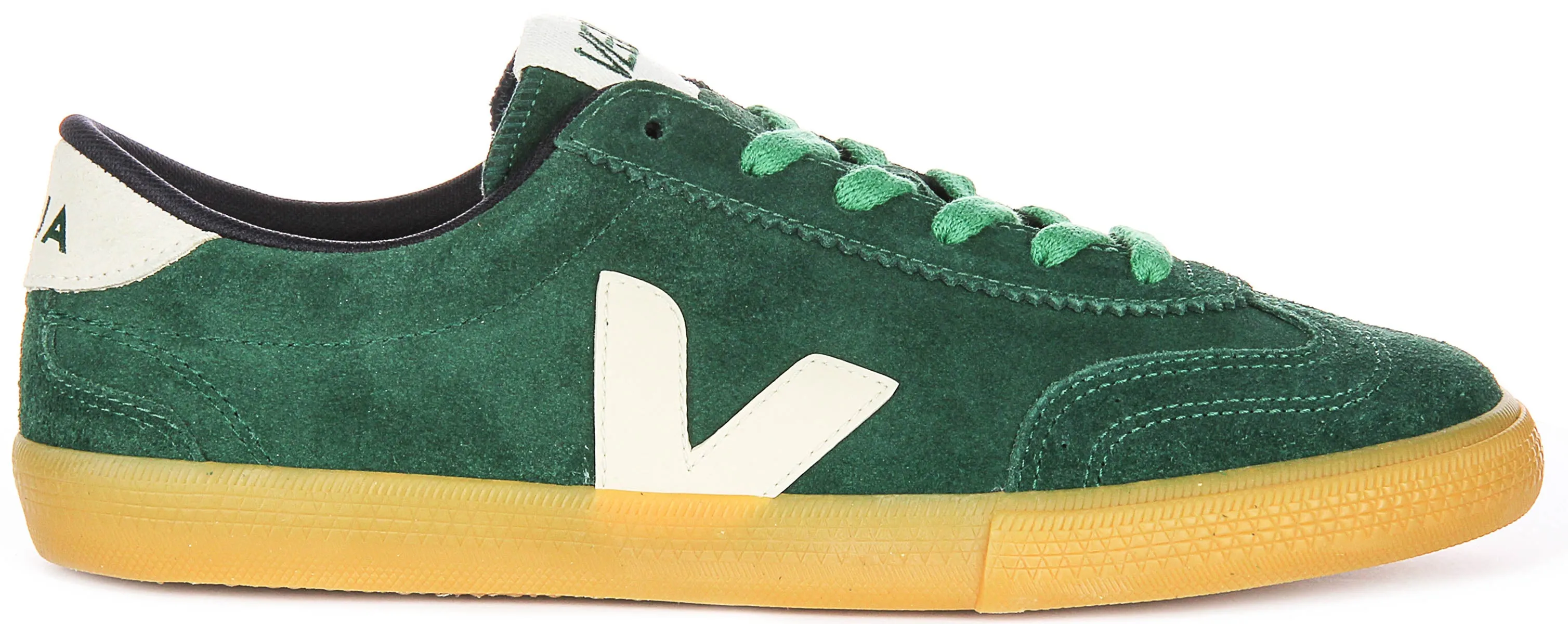 Grip Lines Veja Volley Suede In Green For Men