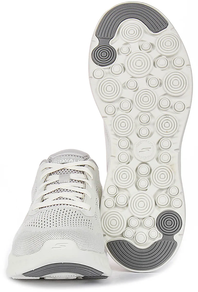 Grip Lock Skechers Go Walk Now Payton In White Grey For Men