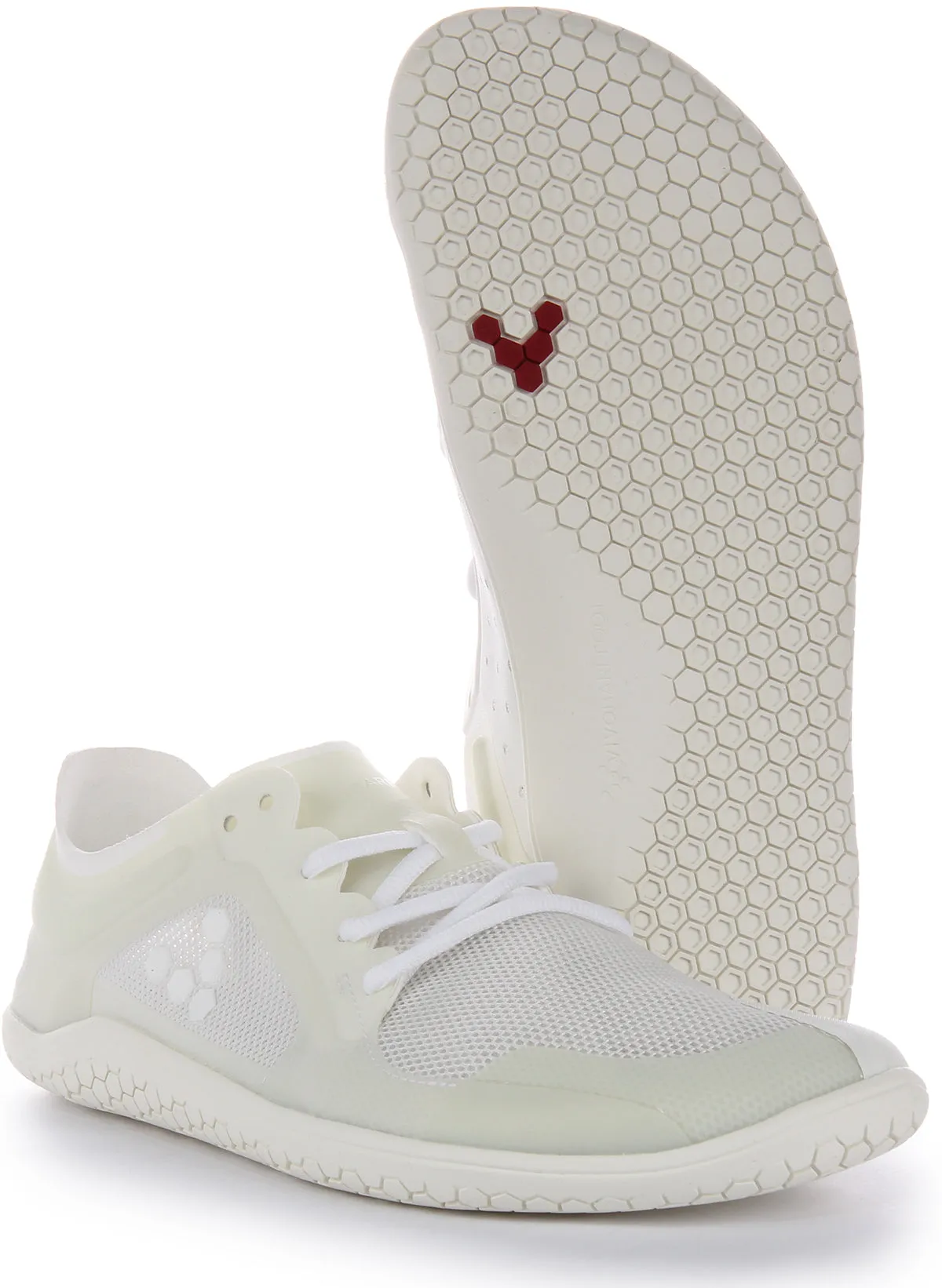 Grip tech Vivobarefoot Primus Lite III In White For Women
