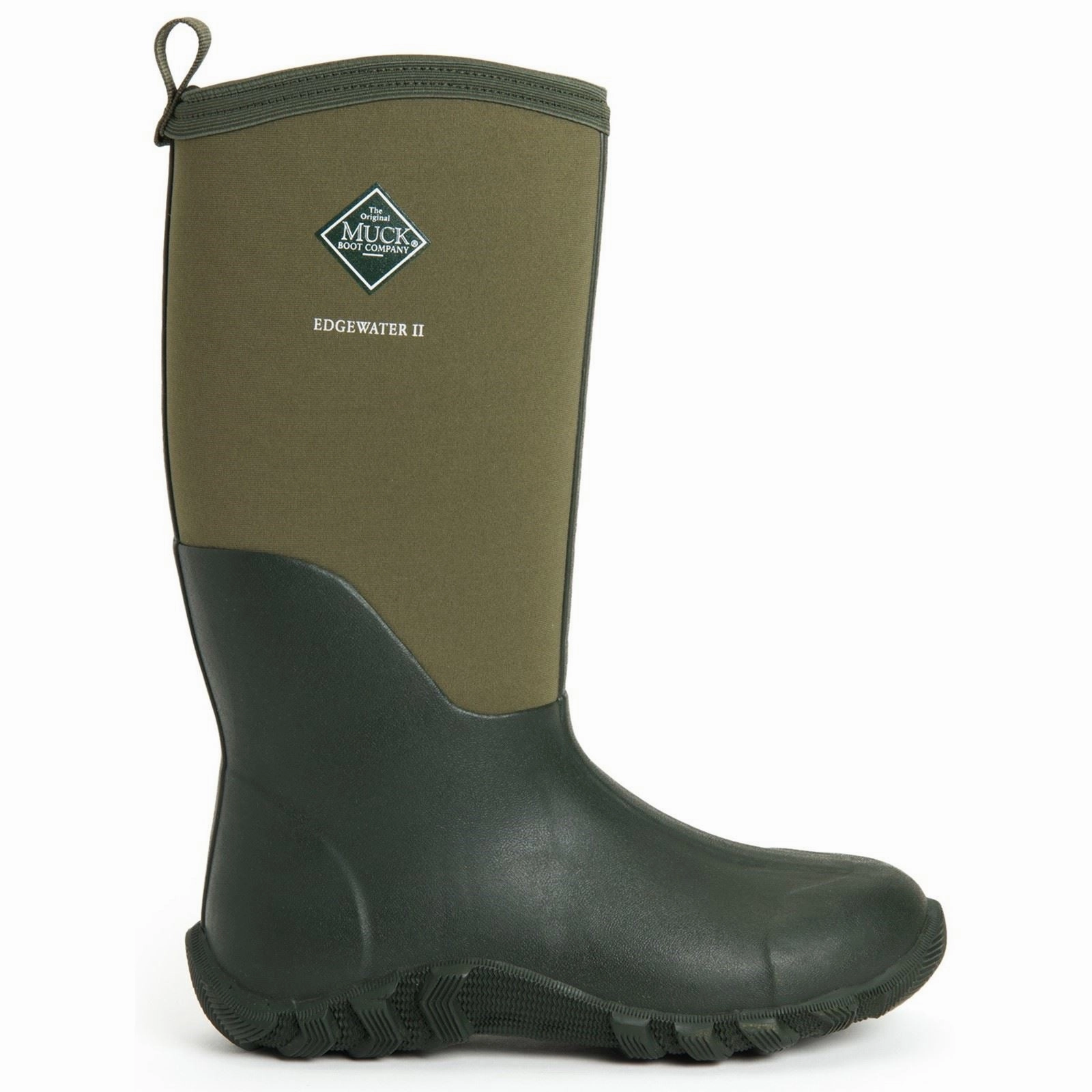 Grip Active Muck Boots Edgewater II Rubber Moss Wellington Boots