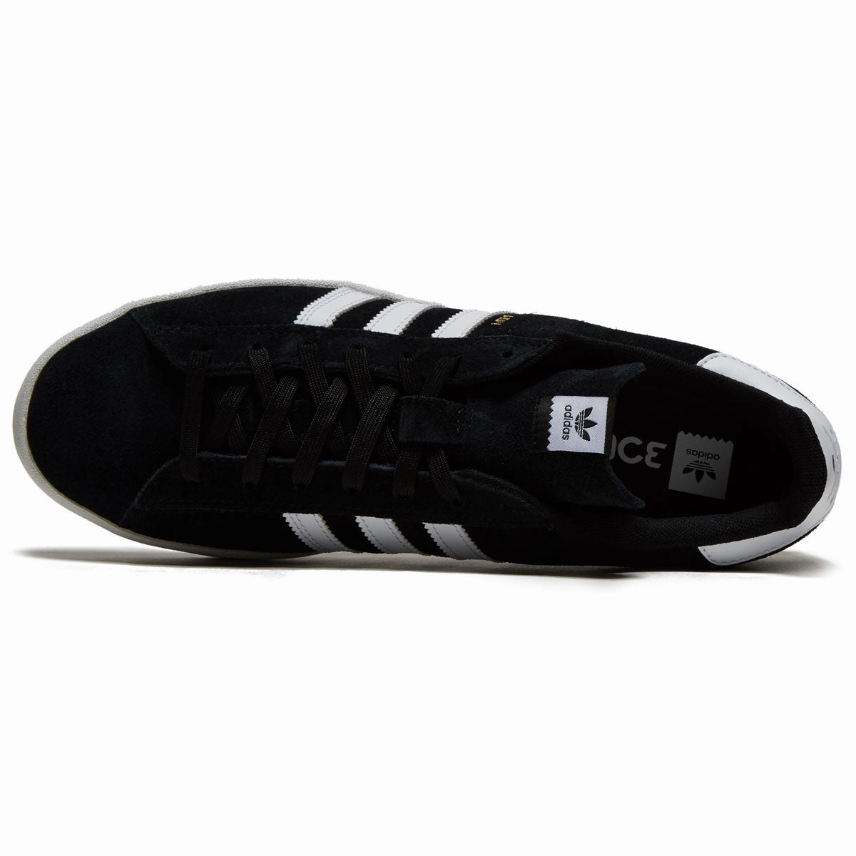 Grip Control Pro Adidas Campus ADV Shoes - Black/White/White