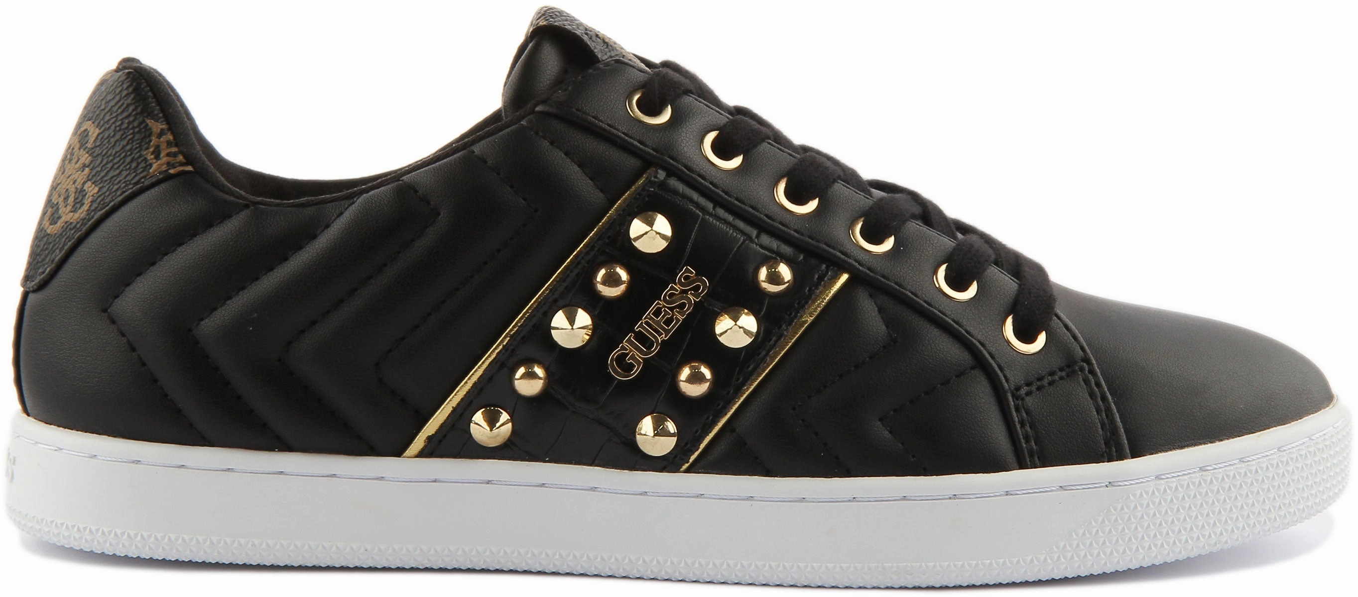 Grip Flex Guess Raula Stud In Black Gold For Women