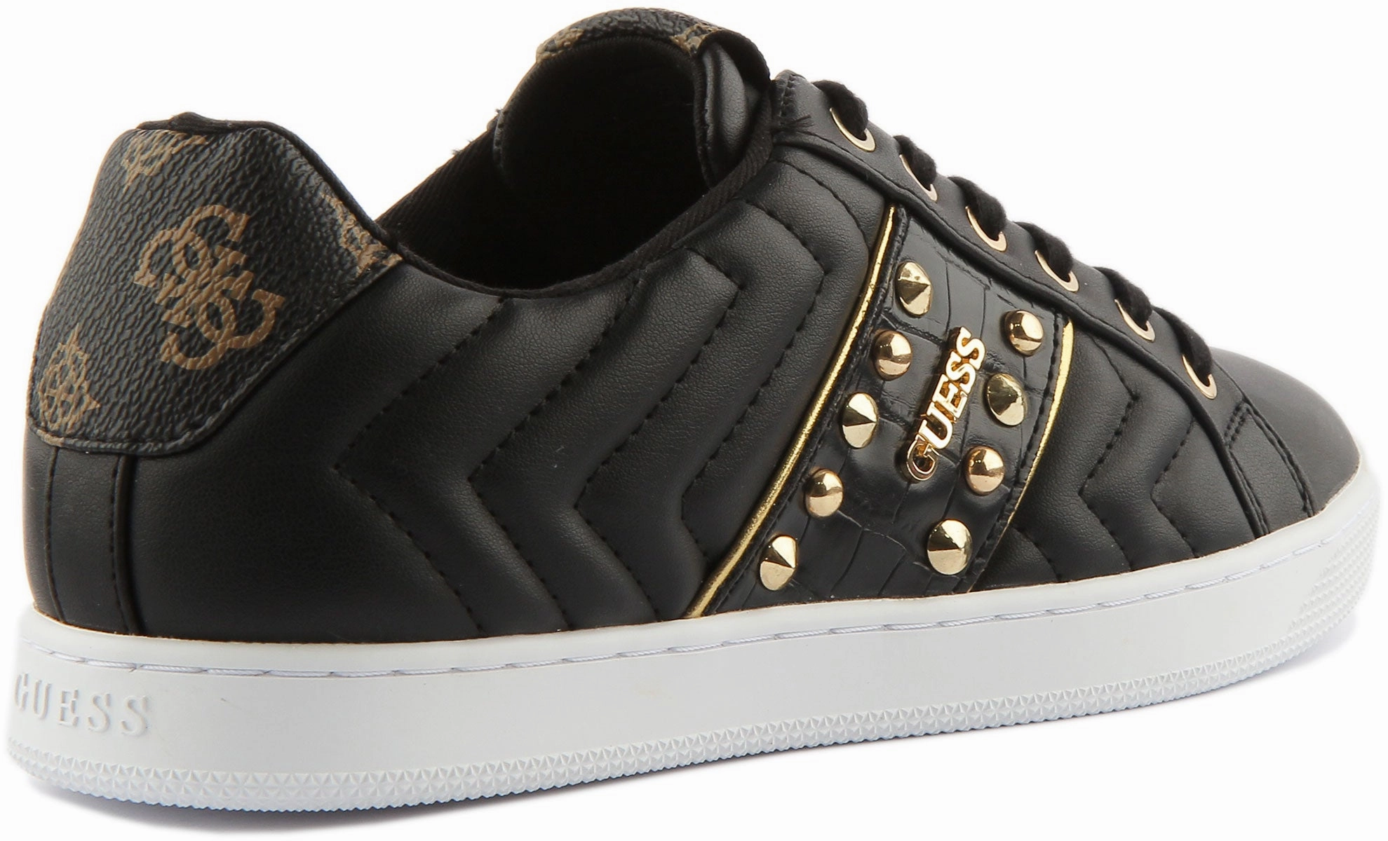 Grip Flex Guess Raula Stud In Black Gold For Women