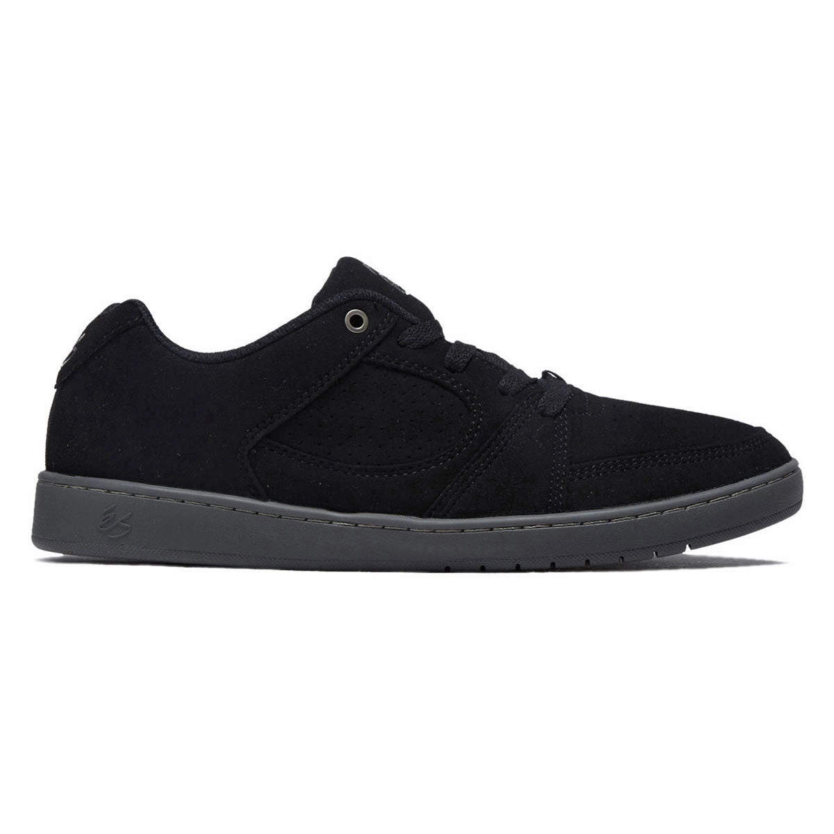 eS Accel Slim Shoes - Black/Black/Grey Toe Padding Outdoor Comfort