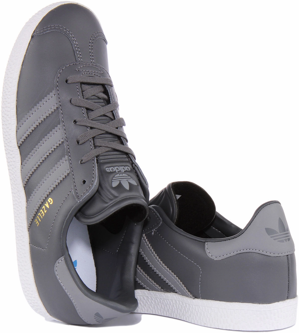 Grip Frame Adidas Gazelle J In Grey For Youth