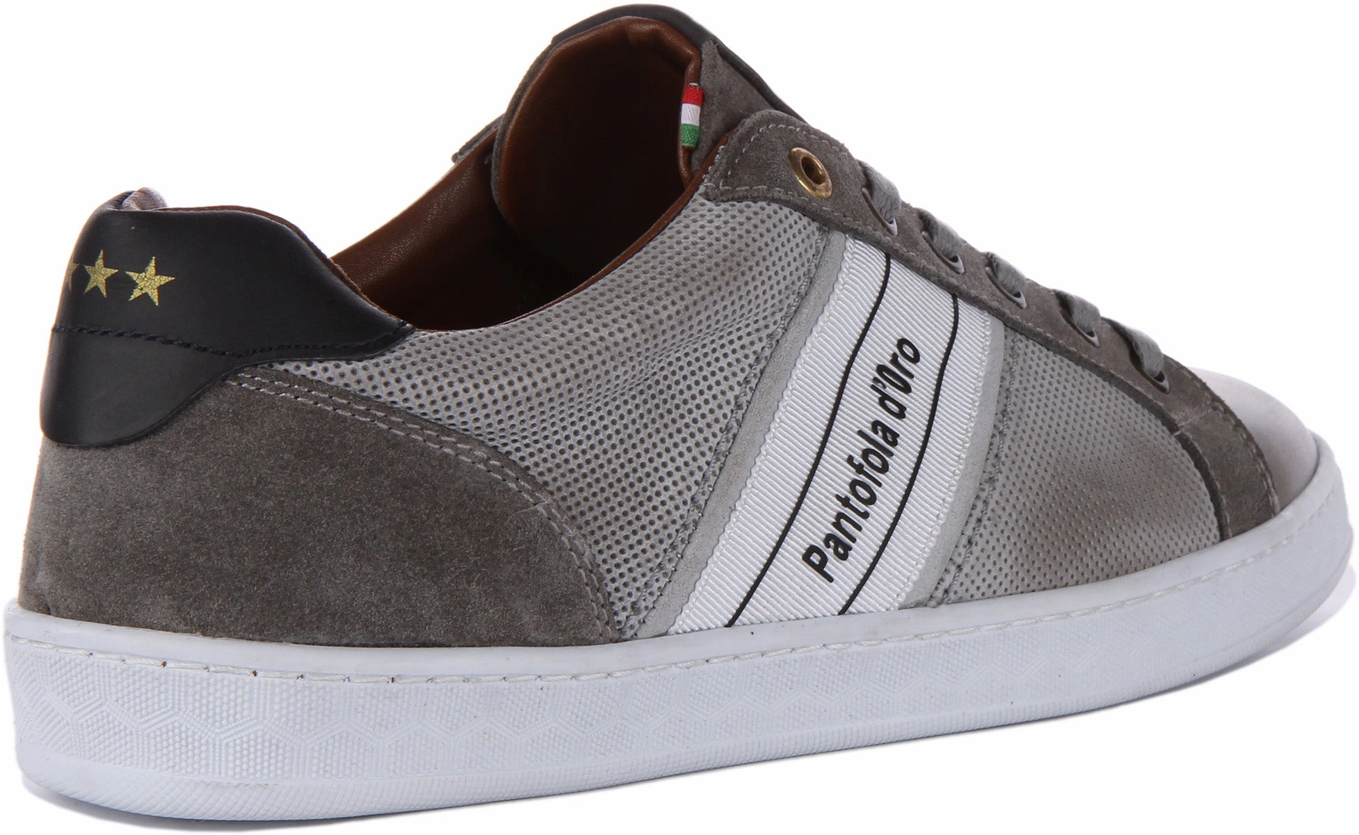 Grip Lines Pantofola D'Oro Melfi Uomo Low In Grey For Men
