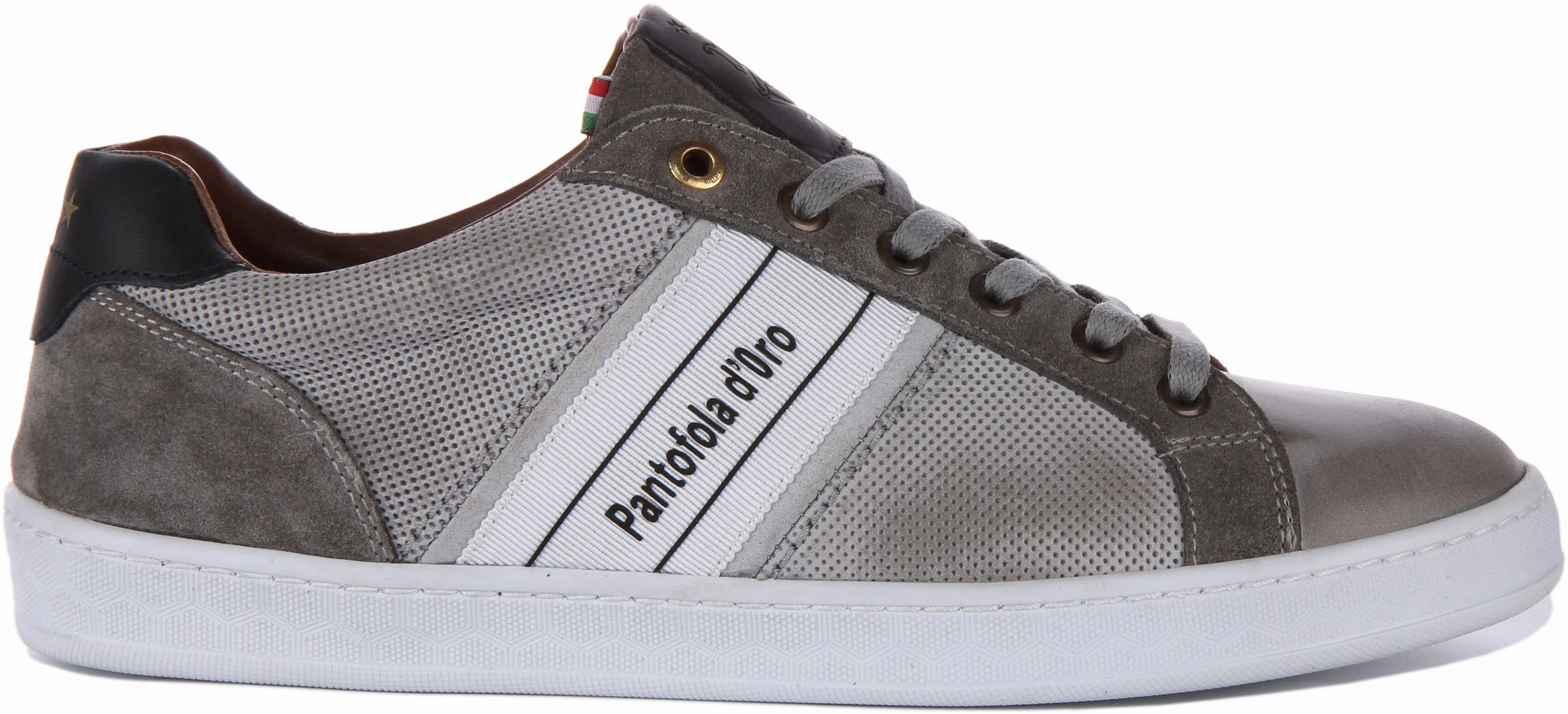Grip Lines Pantofola D'Oro Melfi Uomo Low In Grey For Men