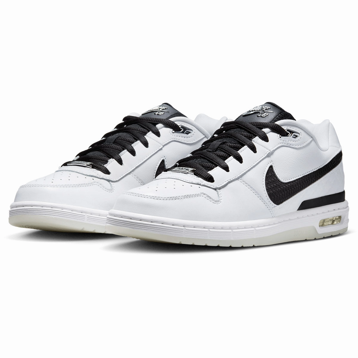 Grip Master Nike SB Zoom Air Paul Rodriguez Shoes - White/Black/White/Clear