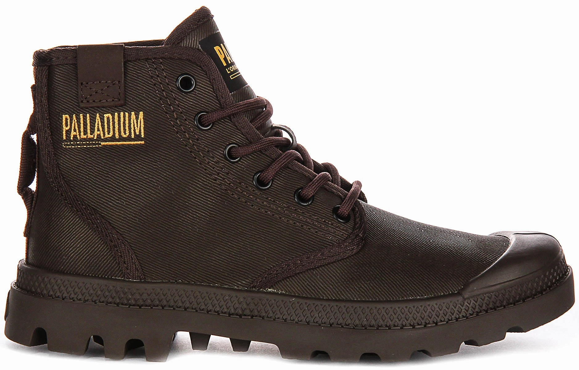 Grip Power Palladium Pampa Hi Coated In Cocoa Boots
