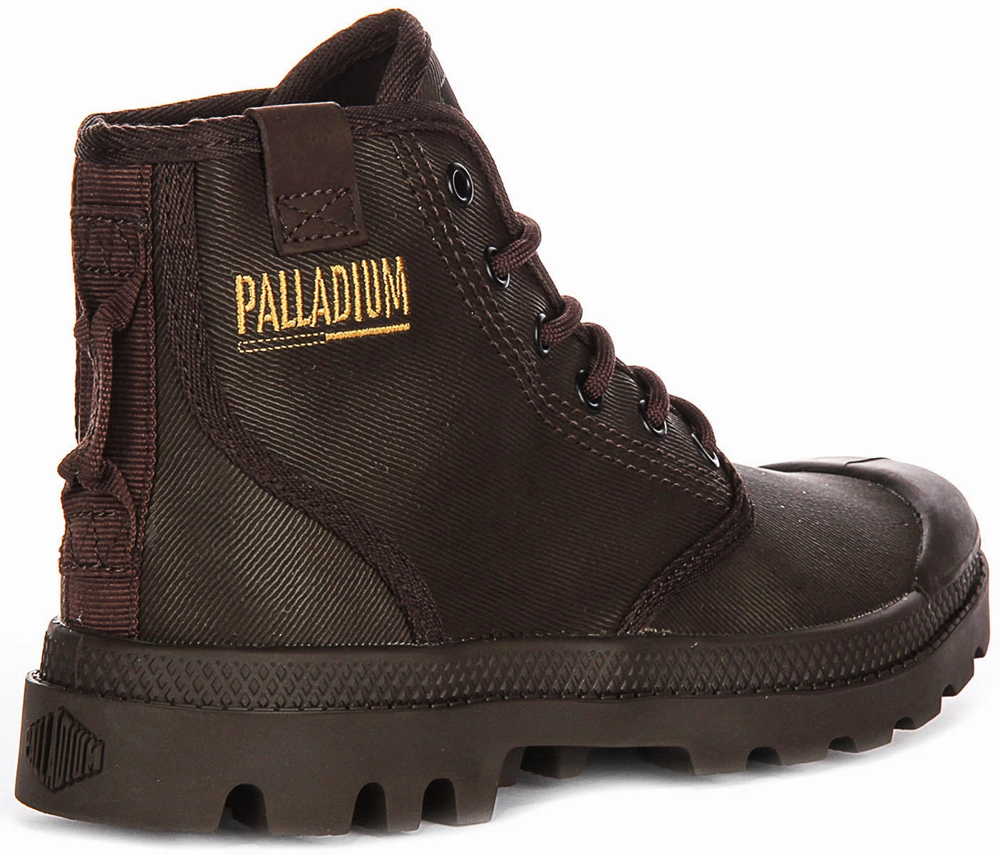 Grip Power Palladium Pampa Hi Coated In Cocoa Boots