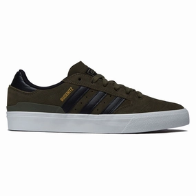 Fast Comfort Flat Step Adidas Busenitz Vulc II Shoes - Olive Strata/Core Black/Ftwr White